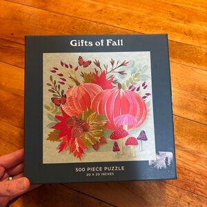 Galison | gifts of fall 500 Piece Puzzle - Multicolor